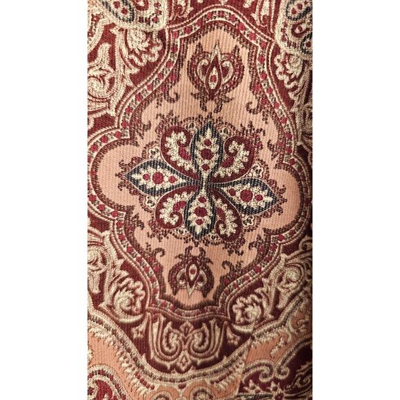 NWOT Sz 30/32 Faux Corduroy Paislwy print blouse - Picture 5 of 5